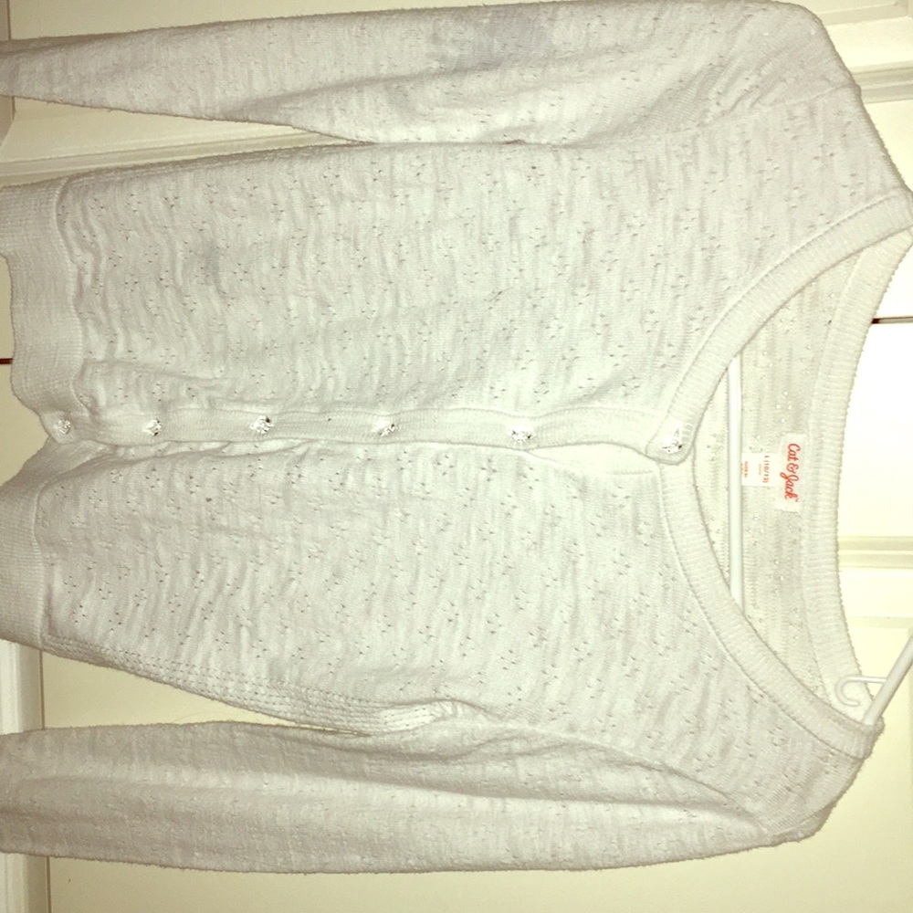 A white cardigan